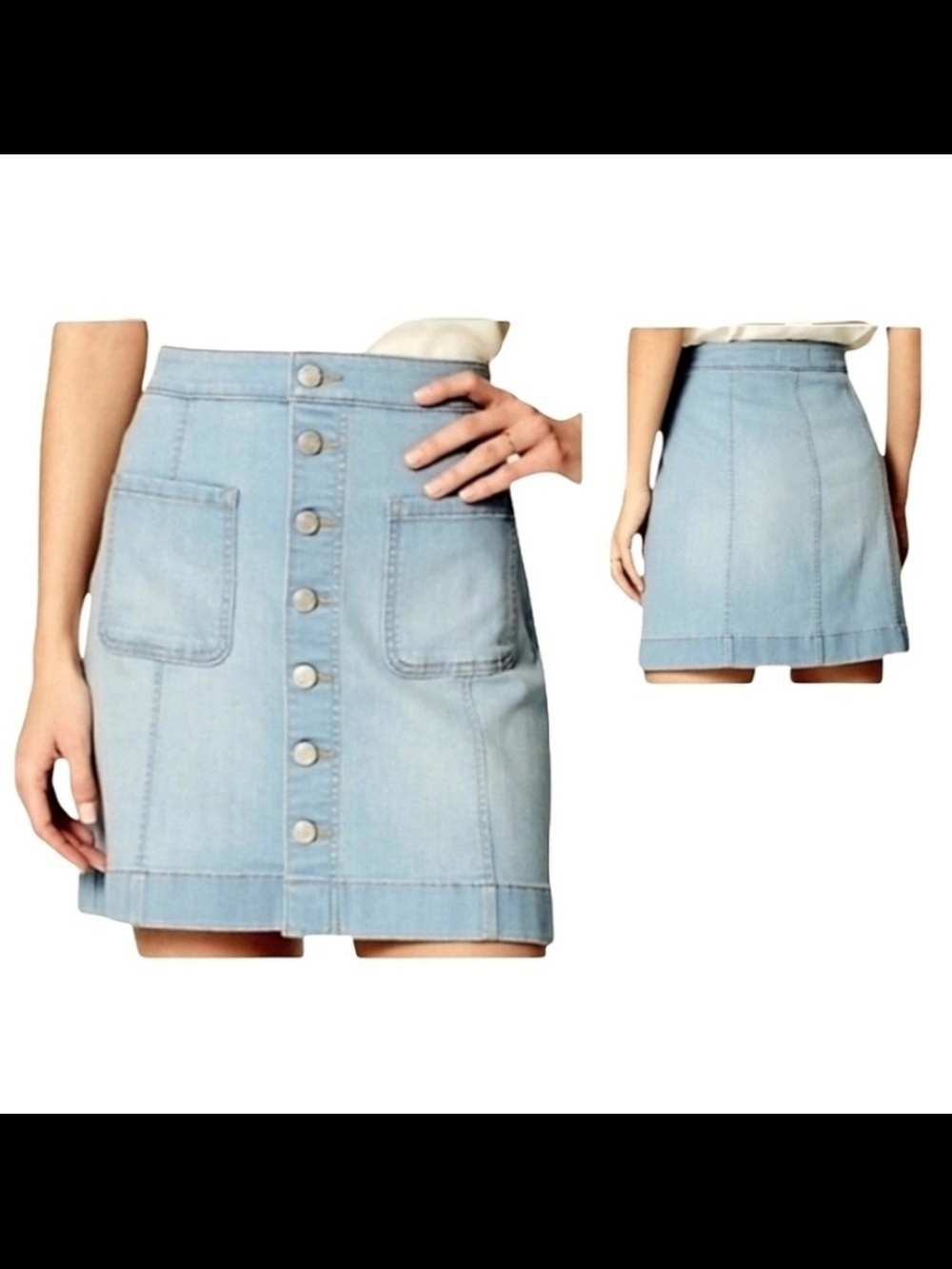 Ann Taylor LOFT Denim Mini Skirt Sz 28/6